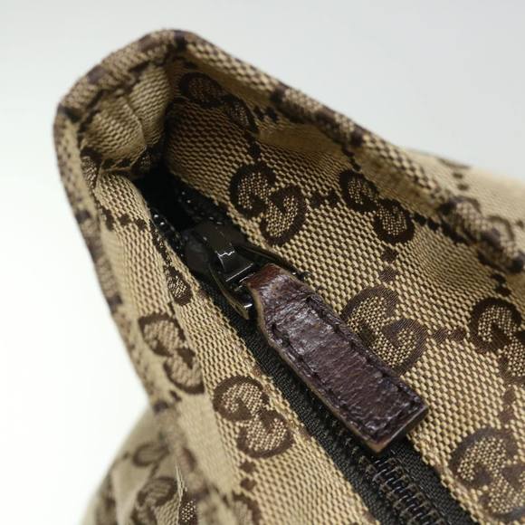 GUCCI GG Canvas Web Sherry Line Hand Bag Beige Red Green 181228 Auth ep4035 - Picture 10 of 16